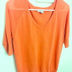 Nautical Orange short Knit top